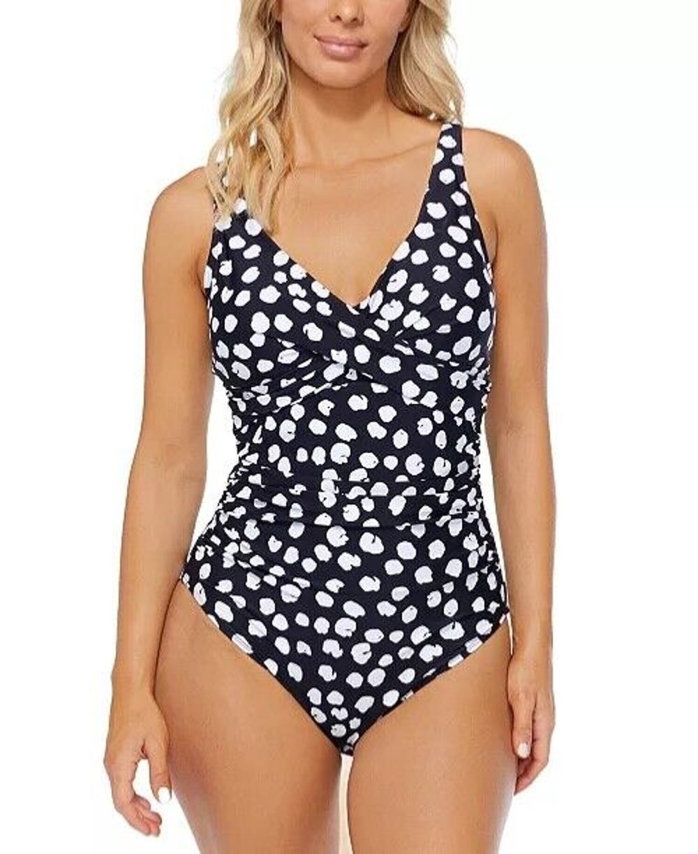 Women's Monterey Printed Convertible One-Piece Swimsuit size 12 (b7)